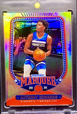 Anthony Edwards RARE ROOKIE RC HOLO FOIL REFRACTOR SSP INVESTMENT CARD MVP