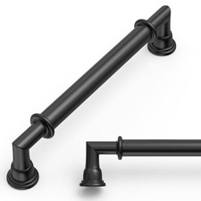Pack Cabinet Pulls 5 Inch 128mm Hole 5"/128MM Hole Center 10 Matte Black