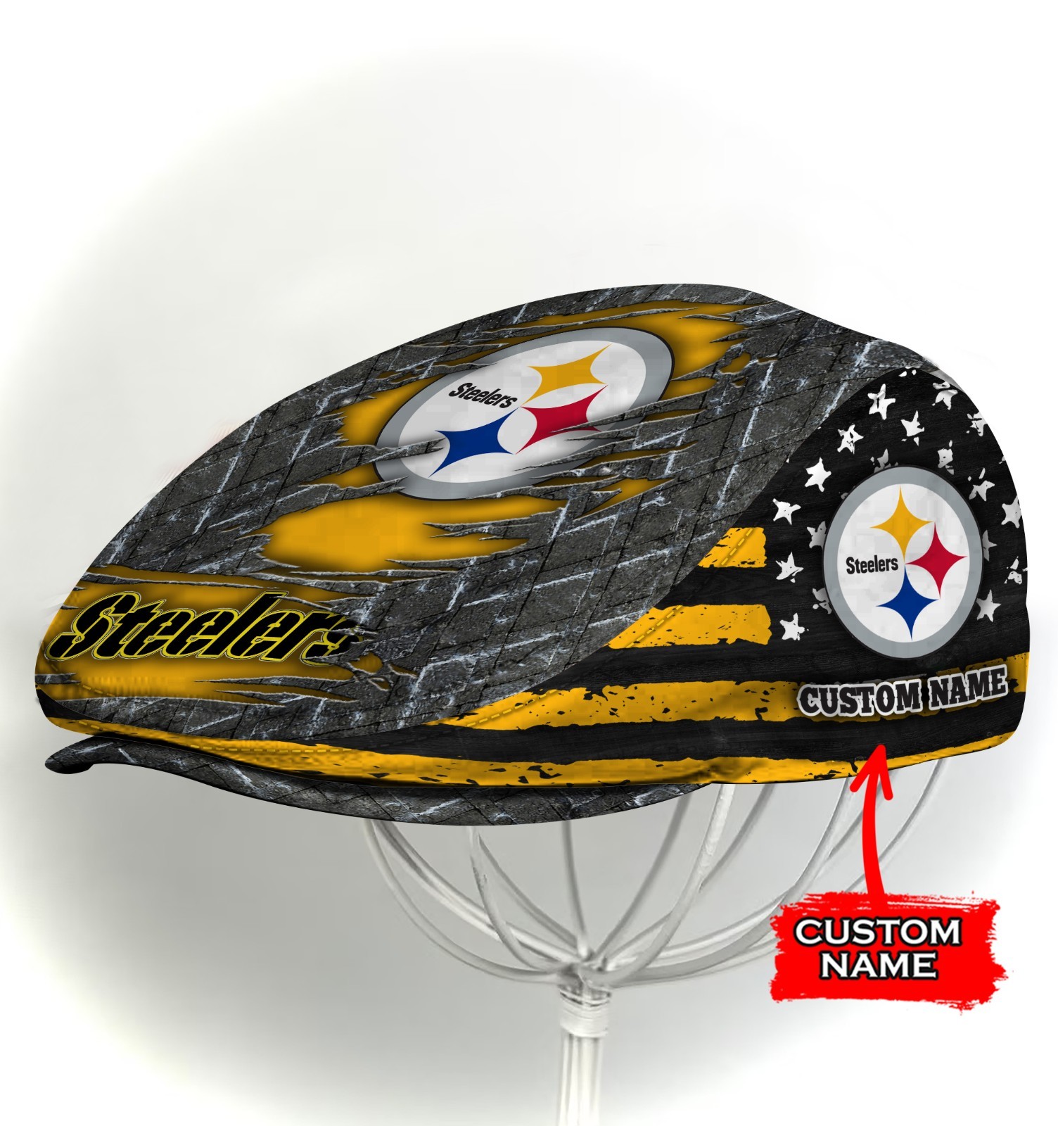 Pittsburgh Team Steelers Jeff Cap NFL Jeff Cap NFL Driving Cap NFL Golf Cap