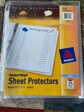 Avery Advantages Standard Weight Sheet Protector - 25 Pack - Letter Size 75539