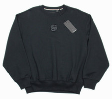 BOSS Sweatshirt Mens Small Black Cotton Crewneck Soleri 10 AN Pullover