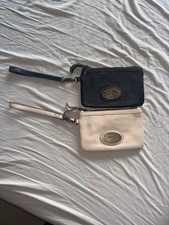 Mantaray pink and navy small wristlet purses