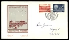 Mayfairstamps Denmark FDC 1957 dual national museum viewed from storm bridge Fir