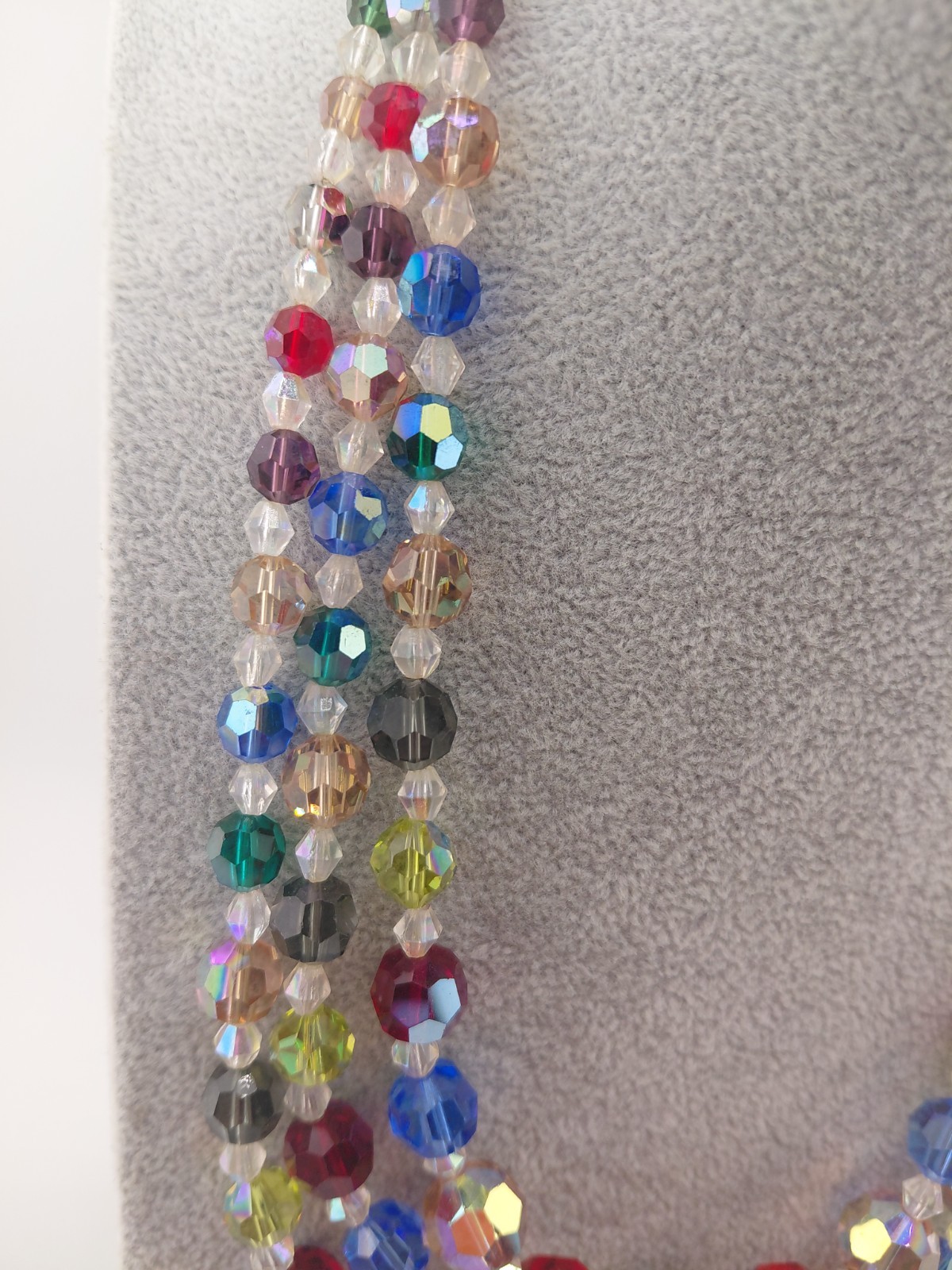 Unsigned Rare Multi Colored Austrian Crystal 3 St… - image 3