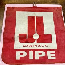 Vintage JL Pipe Advertising Banner USA 🇺🇸