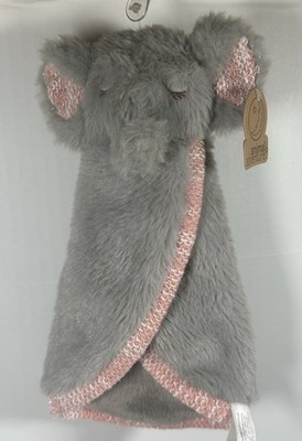 Animal Adventure Sleeping Elephant Lovey Security Blanket Baby Plush New
