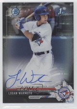 2017 Bowman Draft Chrome Pick Black Refractor 41/75 Logan Warmoth Auto 8k4