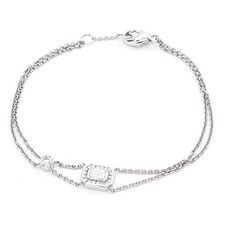 HARRY WINSTON HW logo Bracelet diamond K18WG P0047368