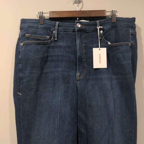 NWT Good American Womens Good Legs Skinny Jeans Size 20 Dark Wash Stretch Denim - Picture 2 of 12