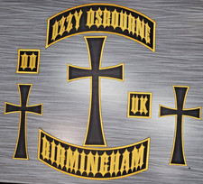 EMBROIDERED OZZY OSBOURNE FULL PATCH SET 7pcs Please Read Ad