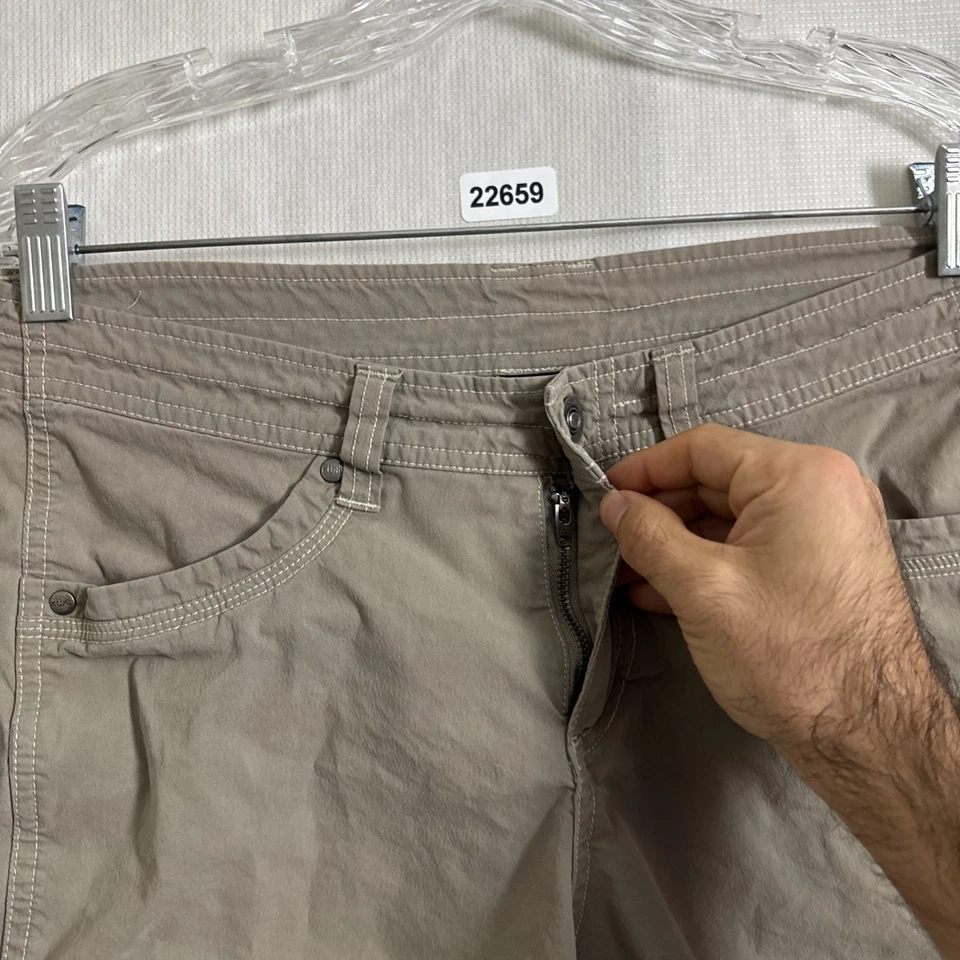 Женские шорты Kuhl размер 8 бежевый хлопок свободный ассортимент 7 дюймов внутренний шов хлопок верхняя одежда - Изображение 3 из 4