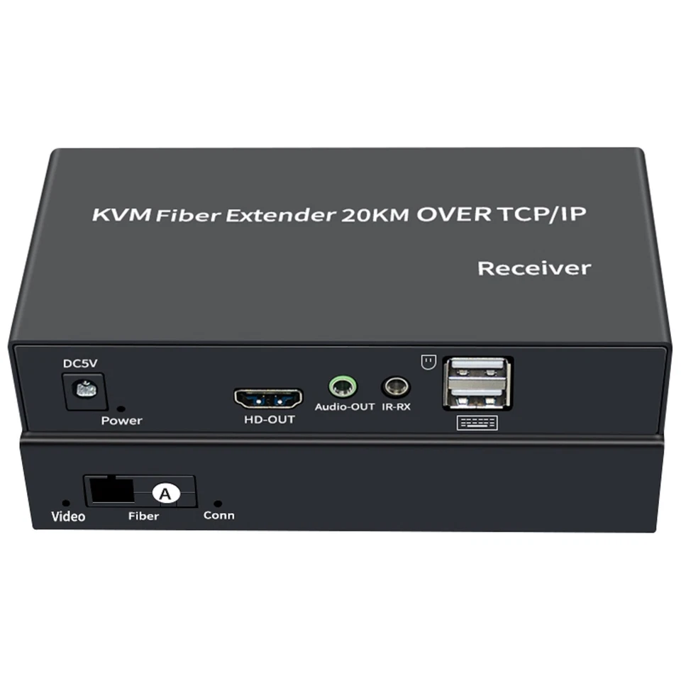 1920X1080P @60Hz HDMI KVM Fiber Extender over SC Fiber Optical Cable to 20Km G - Image 4 of 4