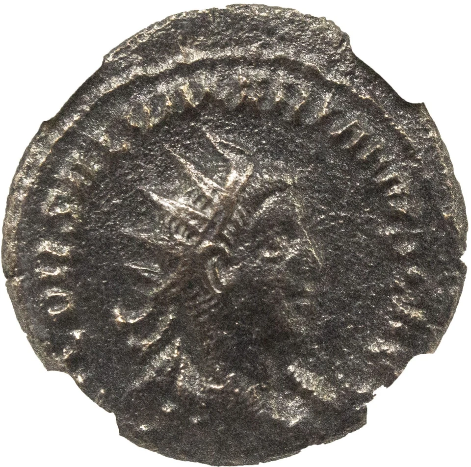 Moneda de plata romana - Hormiga de Salonino NGC - En muy buen estado - Crisis del siglo III Foto 2 de 4