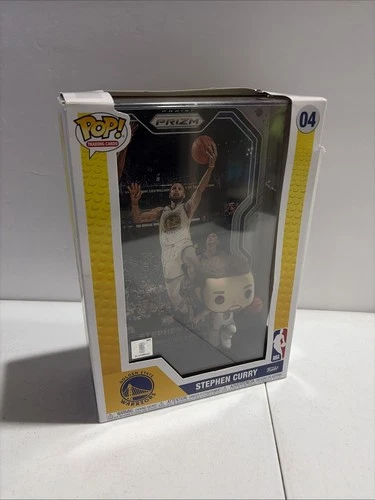 NEW Stephen Steph Curry #04 Funko Pop! Panini NBA Prizm Card Golden State