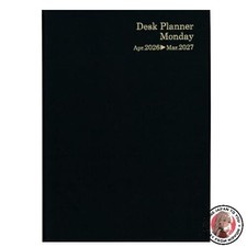 NEW Hakubunkan 2026 Planner April Start A5 Weekly Desk Planner Monday Black No.
