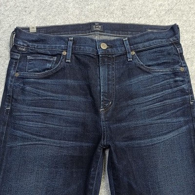 Citizens-Of-Humanity C-Of-H Damen Agnes Jeans 28 Dunkelblau Schlank Gerade Mid
