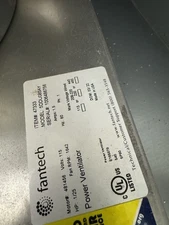 Fantech 5DDU085AY Power Ventilator Roof Exhaust Fan 115V 1/25 HP