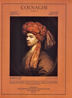 1991 WALLERANT VAILLANT Art Gallery Exhibition 1-Page Magazine PRINT AD