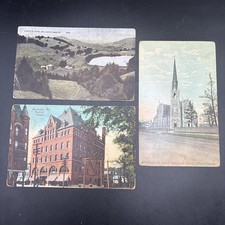 Lot of 3 Antique VERMONT Postcards  Postmarke...