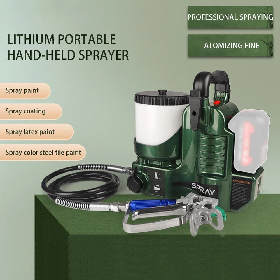 Handheld High Pressure Spray Paint Machine Airless Tools For Makita 21V BatterM0 - Image 3 of 4