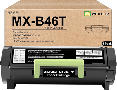 Black Toner Cartridge with Smart Chip Compatible for Sharp MX-B467F MX-B467P