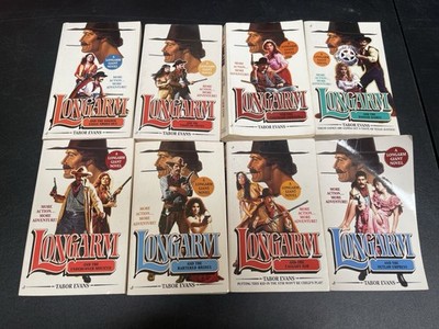 Longarm Lot of 8 Giant Edition western series books Novels LONGARM Tabor Evans