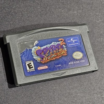 Spyro 2: Season of Flame (Nintendo GBA, 2002) CART ONLY - TESTED