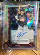 2025 Topps Chrome Update Tim Tawa Rookie Refractor Auto /499