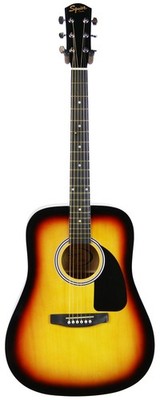 Fender Squier Dreadnought Acoustic Guitar - Sunburst (discoloration)