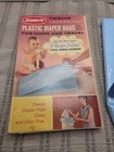 VTG Kordite 12 Plastic Diaper Bags From 1960s New In Box — photo 1