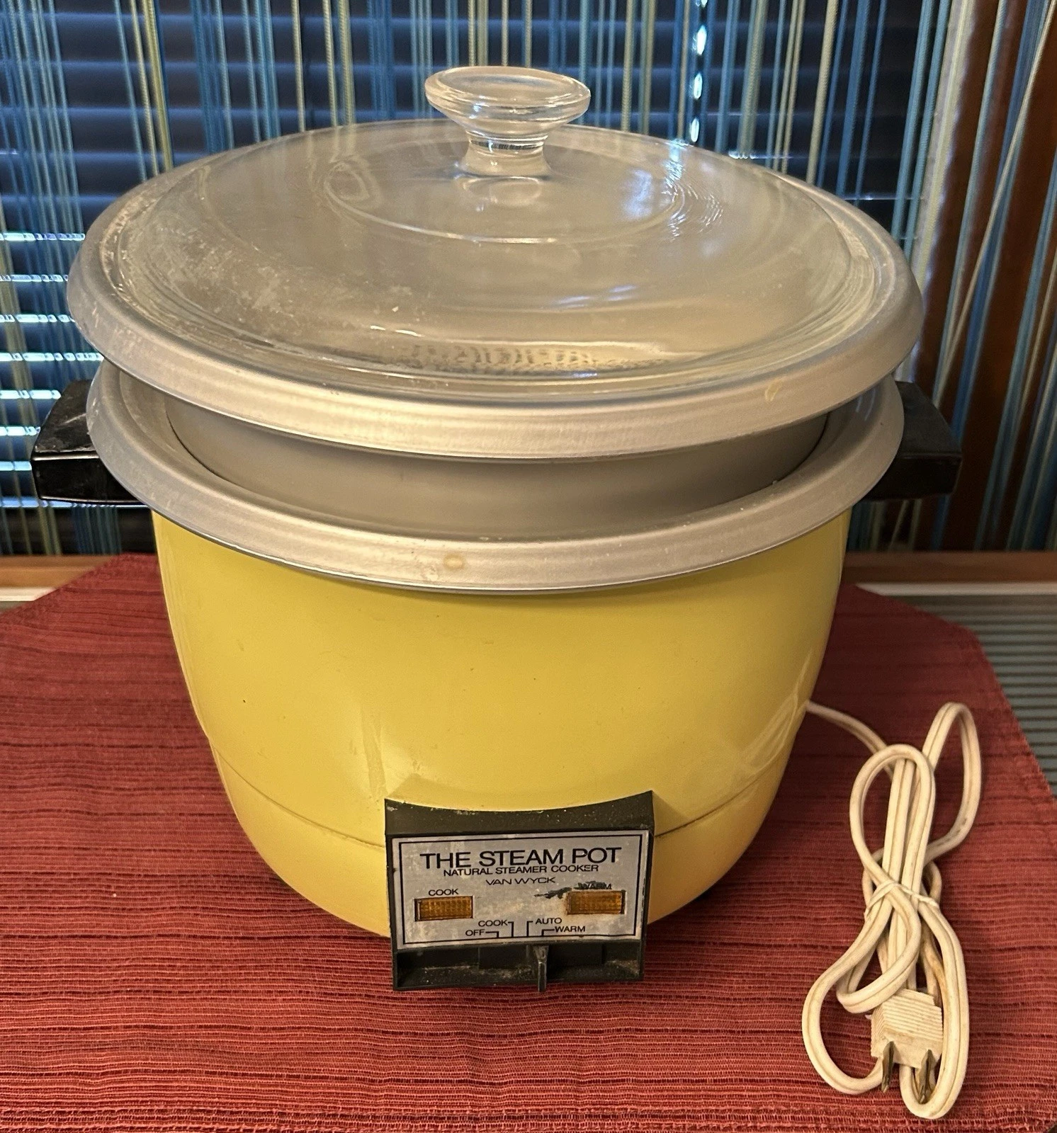 Vintage Hitachi Steam Pot Rice Cooker Steamer Retro Kitchen Tested Works Cute