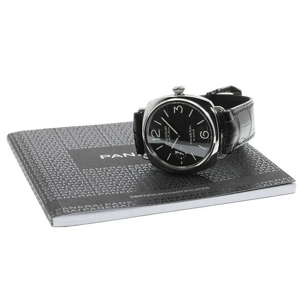 Panerai — Officine Panerai Radiomir Black Seal PAM00609 45mm SS Black Dial Watch #C3755