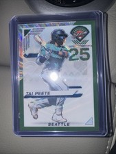 2025 Panini Prospect Edition Tai Peete Green Prizm /75