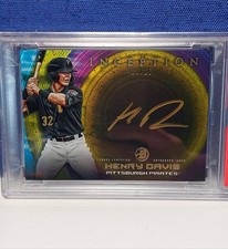 HENRY DAVIS  2022 BOWMAN INCEPTION SILVER SIGNINGS AUTO GOLD FOIL  /25 SP PSA 9