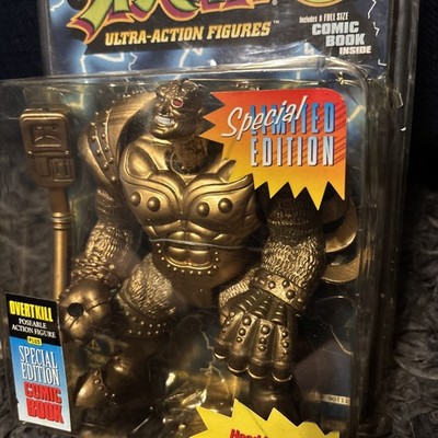 1994 Todd McFarlane SPAWN OVERKILL GOLD Figure Limited Edition w/Comic Book