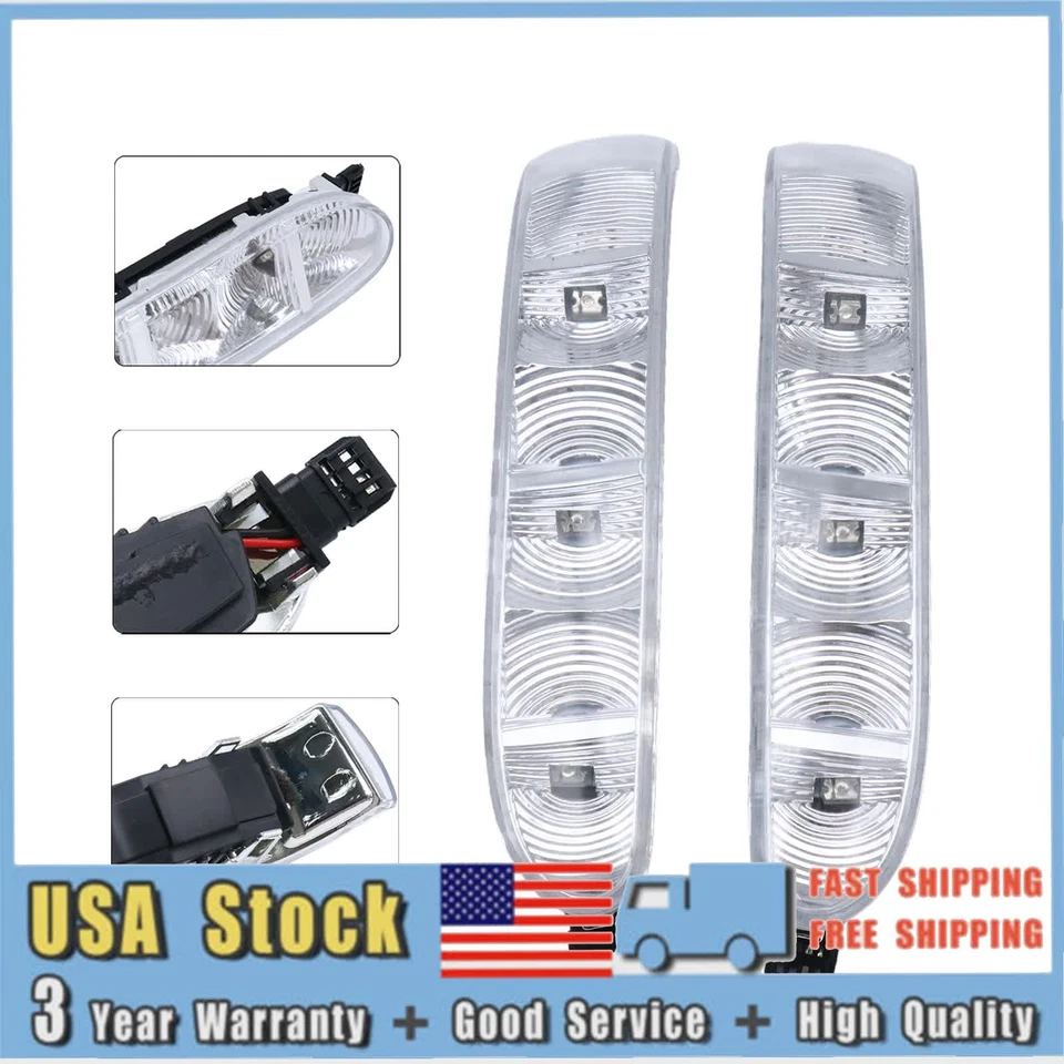 1 juego de luces intermitentes de espejo retrovisor lateral derecho+derecho para Mercedes-Benz Clase S/CL W220 Foto 2 de 4