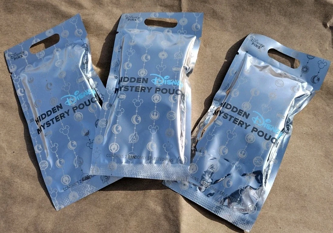 Disney Parks 2024 Hidden Mickey Mystery Collectible Pin Pack Pouch Disney Pin