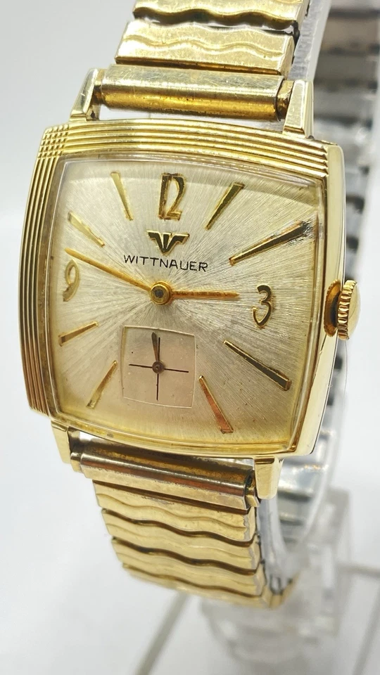 BONITO ESMOQUIN 30mm Wittnauer ESFERA CHAMPÁN CAJA ORO 10K GP CUERDA MANUAL FUNCIONA Excelente Foto 4 de 4