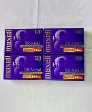 Lot Of 4 Maxell XR-Metal Hi8 120 Professional P6-120 XR Camcorder Video Tape