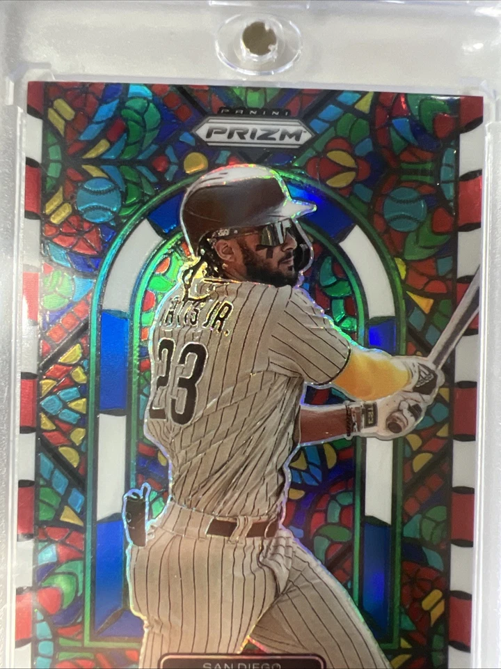2022 Panini Prizm -Stained Glass Fernando Tatís Jr. #SG-1 Red White & Blue Prizm - Image 2 of 4