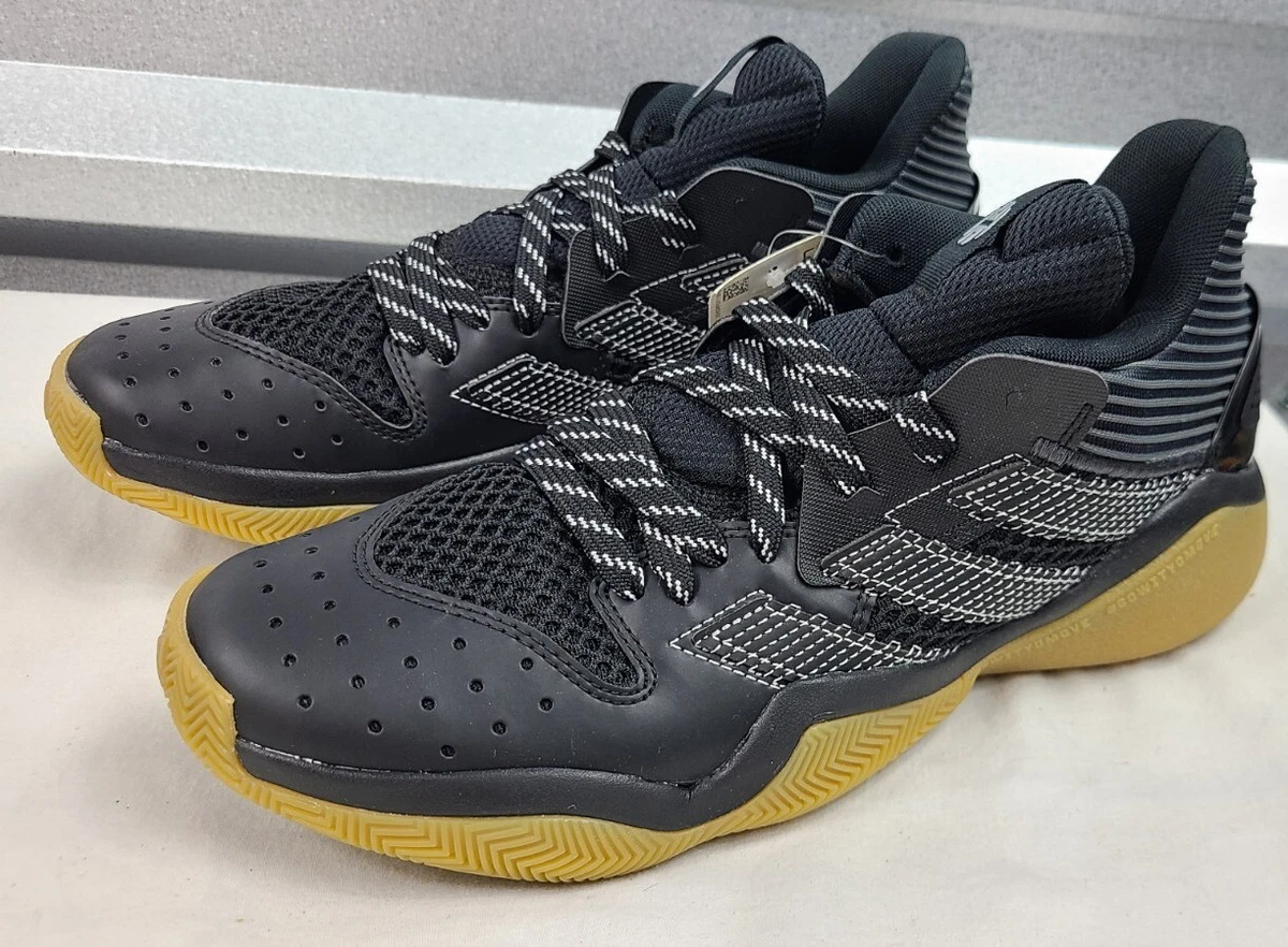 Adidas James Harden Stepback Black Gum Basketball Shoes Mens 7