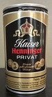 Vintage Kaiser Henninger Privat Frankfurt Germany 330 grm. Beer Can  — photo 1