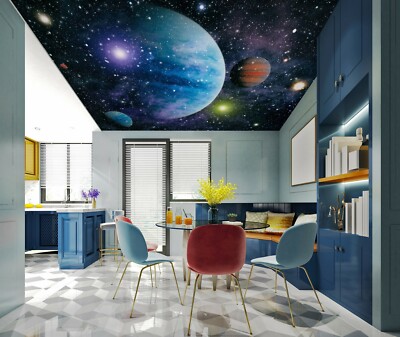 3D Planet Stars NA454 Ceiling WallPaper Murals Wall Print Decal AJ US Fay
