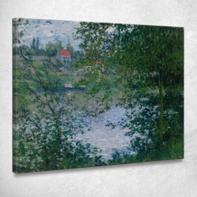 Zwischen den Bäumen Die Insel der Grande Jatte Claude Monet, mnt378 Gemälde gedruckt s
