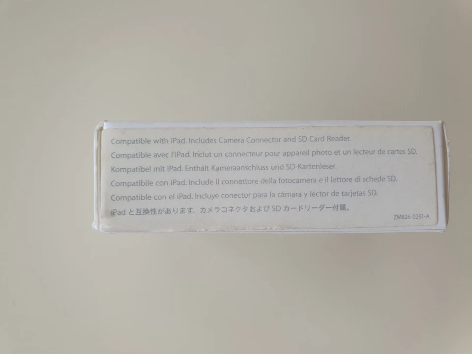 Apple Camera Connection Kit Per Ipad 1° generazione nuovo - Immagine 3 di 4