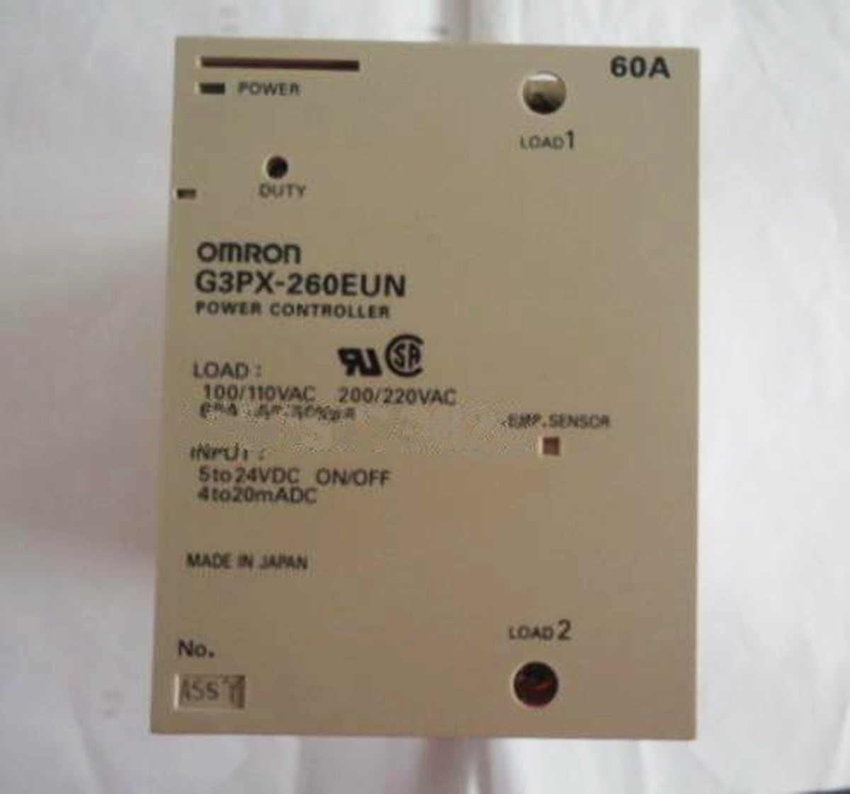 used omron G3PX-260EUN G3PX260EUN POWER CONTROLLER Tested OK used omron G3PX-260EUN G3PX260EUN POWER CONTROLLER Tested OK