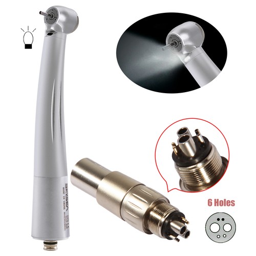 NSK Estilo Fibra Óptica Dental/LED E-generador Pieza de Mano Alta Velocidad Acoplador 6H/4H - Imagen 46 de 67