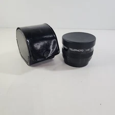 1.5X Telephoto Video Lens Hi Resolution V80092 Vintage Black With Case