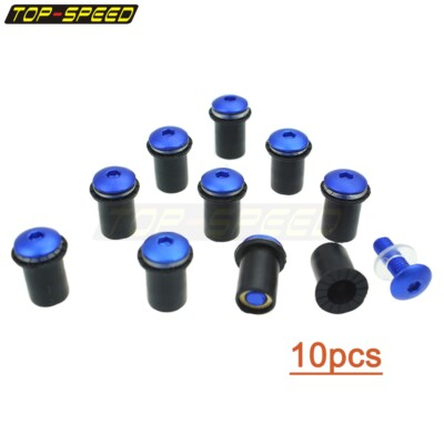 #ad Windscreen Bolt amp; Rubber Well Nuts amp; Washers For Any Motorcycle w Bolt Pattern $4.61