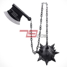Kimetsu no Yaiba Gyomei Himejima Chained Axe Denom Slayer Cosplay Weapon Props